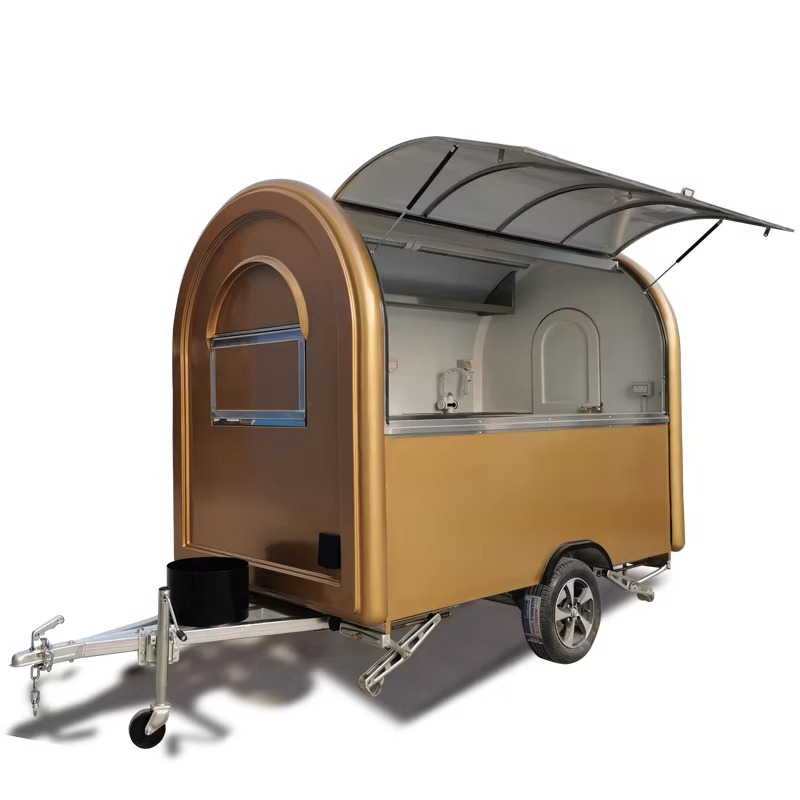 Hot Dog Vending Cart - 移動式フードトラック、コーヒー販売車、ホットドッグカート、屋台販売機器販売中