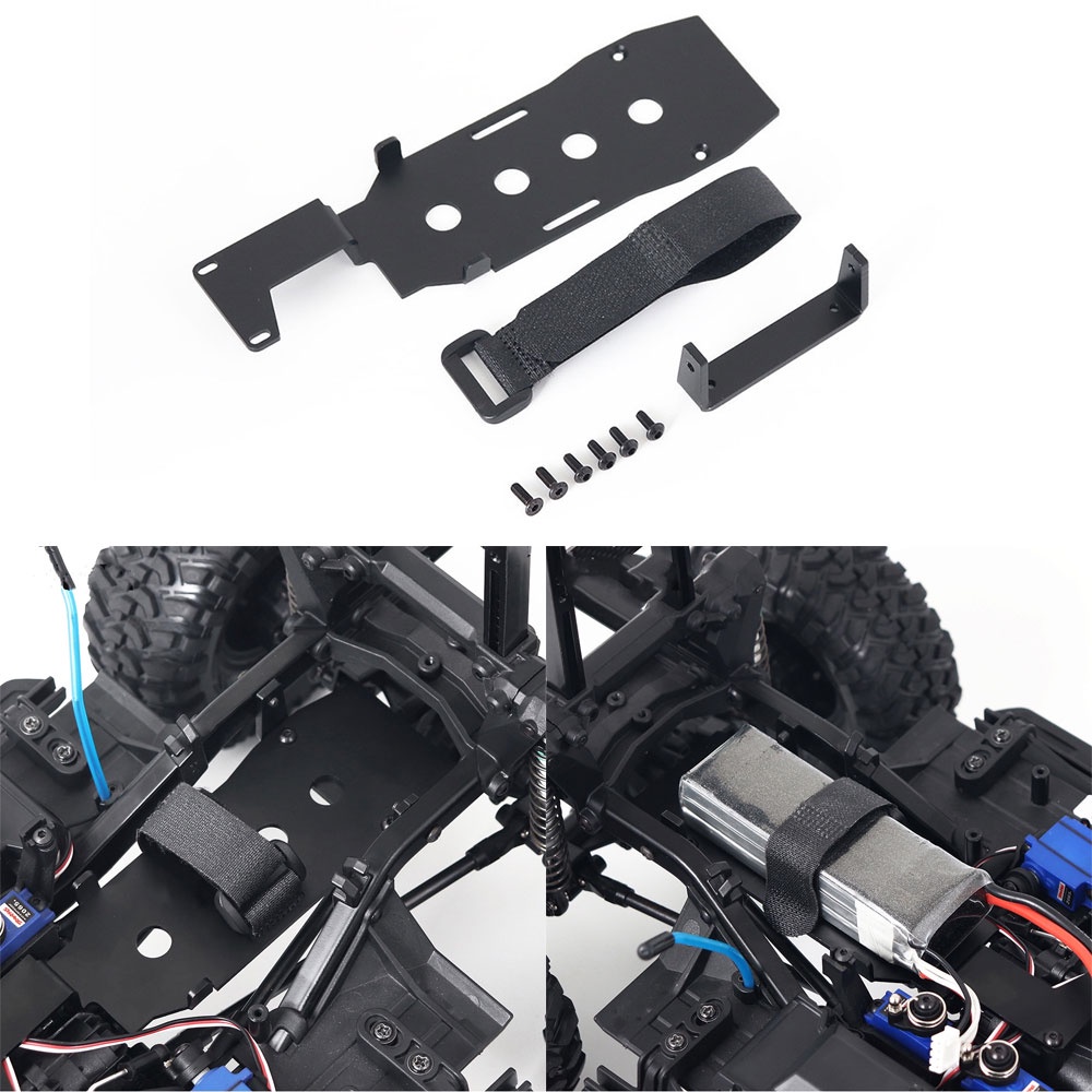 1/10 rcクローラー用バッテリー取り付けプレートトレイ, - Racing Arcade Cabinet のレビューと価格