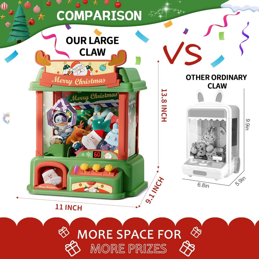 子供のためのクリスマスの爪のマシン,ミニ自動販売機,キャンデ - Vending Game のレビューと価格