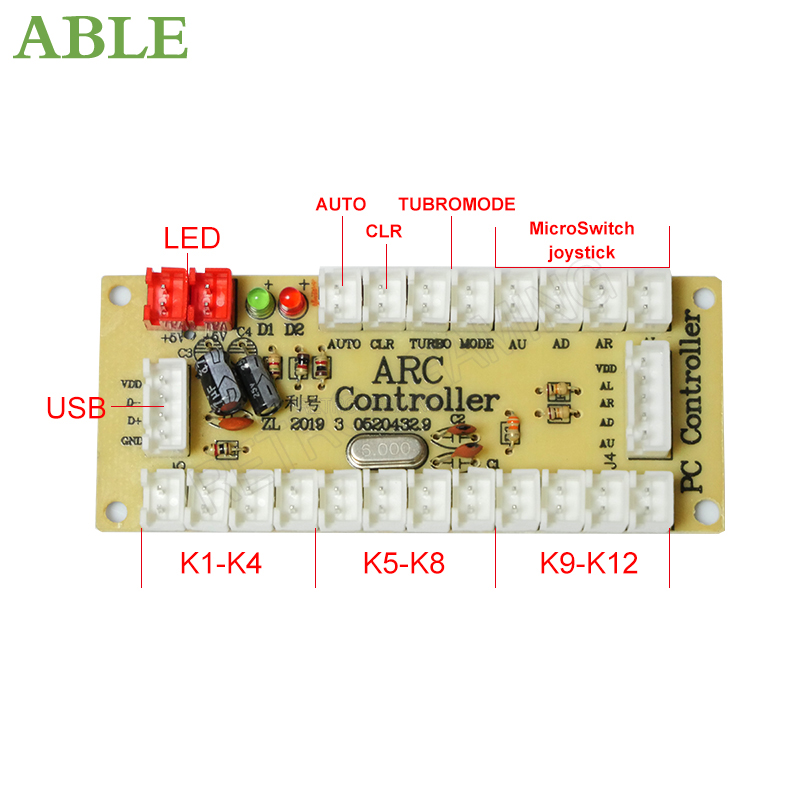 Mandoアーケードプッシュボタンジョイスティック,2プレー - Arcade Button Pcb のレビューと価格
