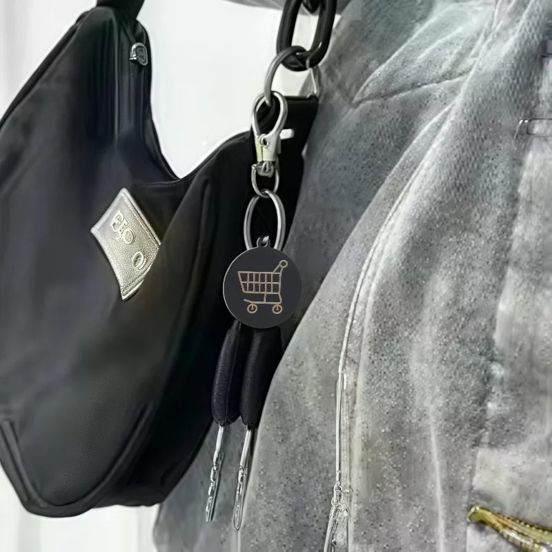 1/5個入り ブラック ステンレス製 ショッピングカートトー - Token Coin Mechanism のレビューと価格