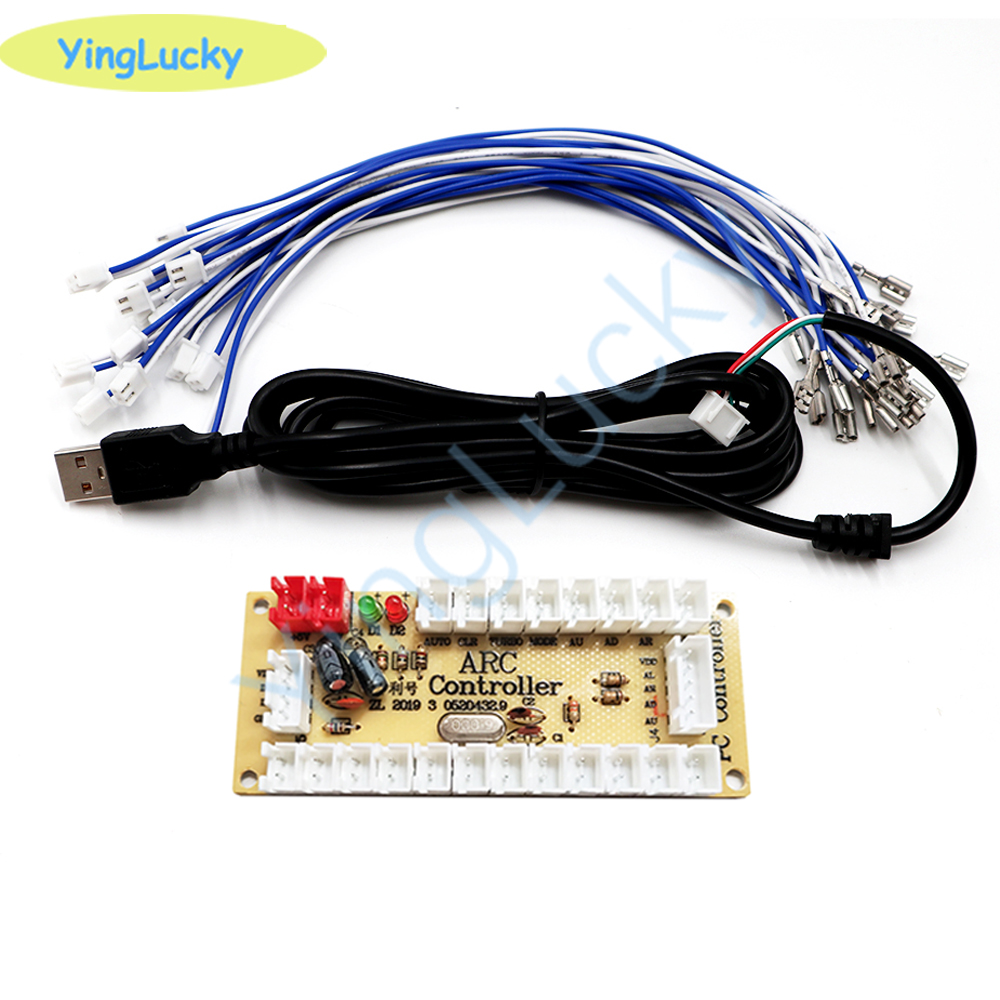 2 プレーヤーゼロ遅延アーケード USB エンコーダー PC - Arcade Button Pcb のレビューと価格