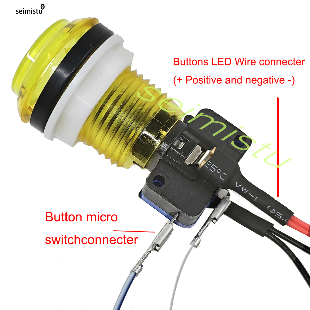 10個 LEDアーケードゲームプッシュボタン 5V 12V  - Arcade Button Pcb のレビューと価格