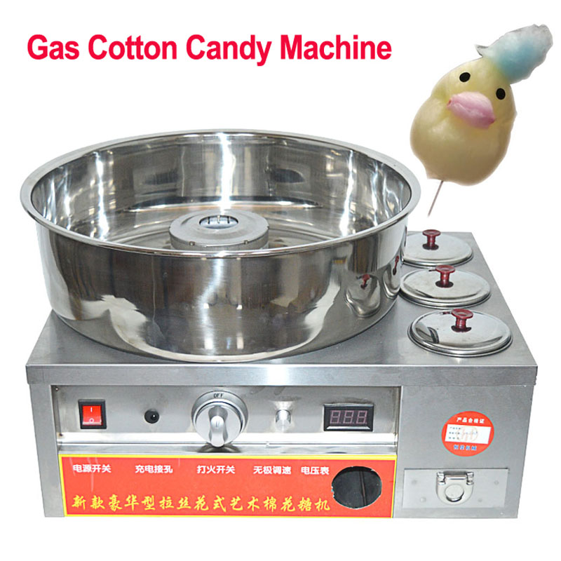 市販のステンレス鋼ガス綿菓子メーカーdiy candyflo - Candy Floss Machine のレビューと価格