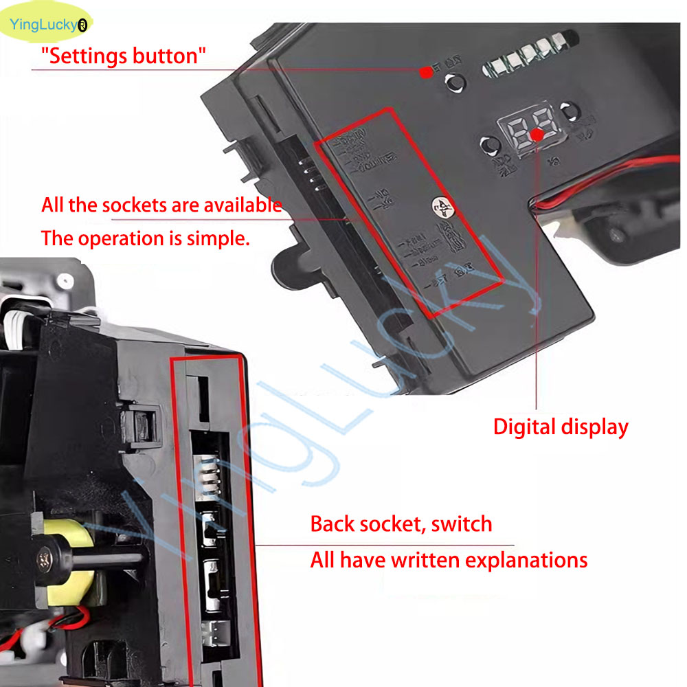 カラフルなLEDマルチコインアクセプターコインセレクター、ユ - Coin Acceptor Selector のレビューと価格
