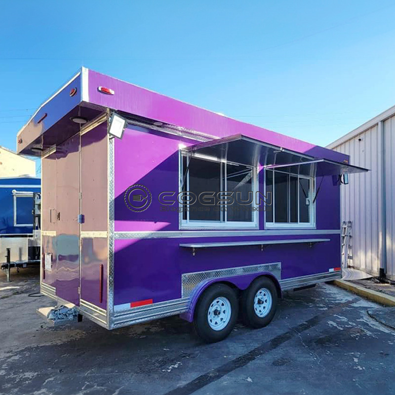 COGSUNモバイルファーストフードトラック高級屋外BBQコ - Hot Dog Vending Cart のレビューと価格