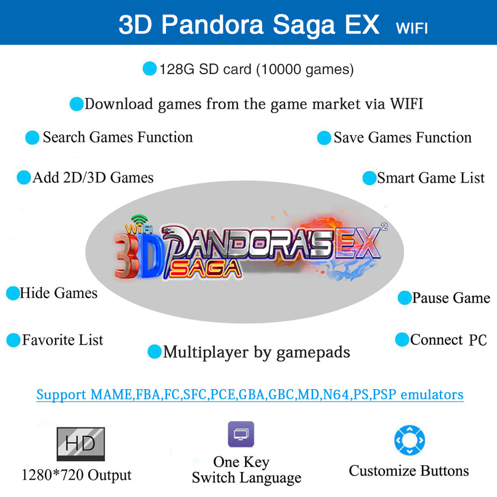 128GB 3D パンドラサガ EX2 アーケードボックス  - Trackball Controller Arcade のレビューと価格
