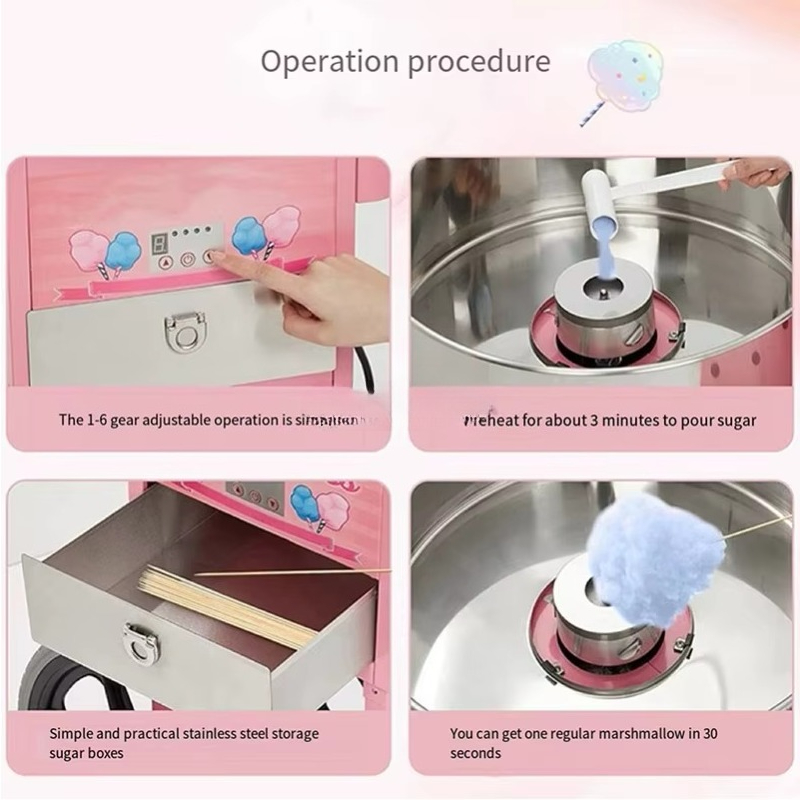 最新リリース コットンキャンディマシンメーカー 業務用自動電 - Candy Floss Machine のレビューと価格