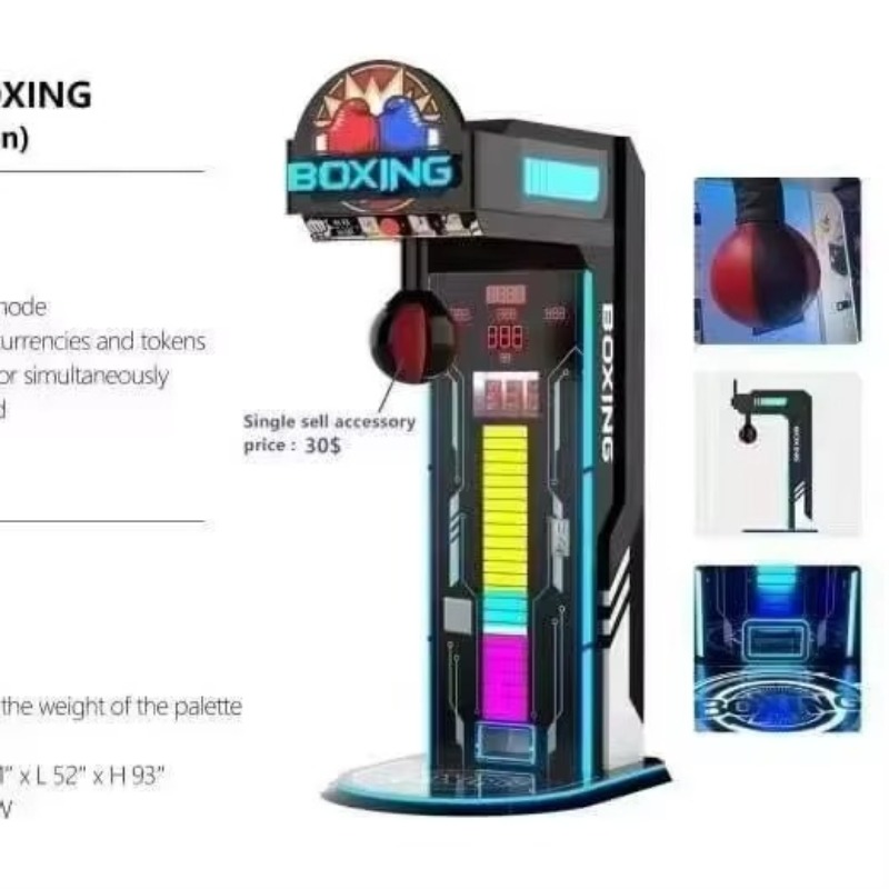 工場直販のボクシングマシン。屋外用、コイン式アーケードゲーム - Vending Game のレビューと価格