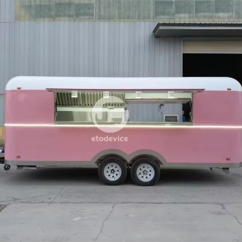 カスタマイズされた5.5mフル装備の2色展開モバイルフードト - Hot Dog Vending Cart のレビューと価格
