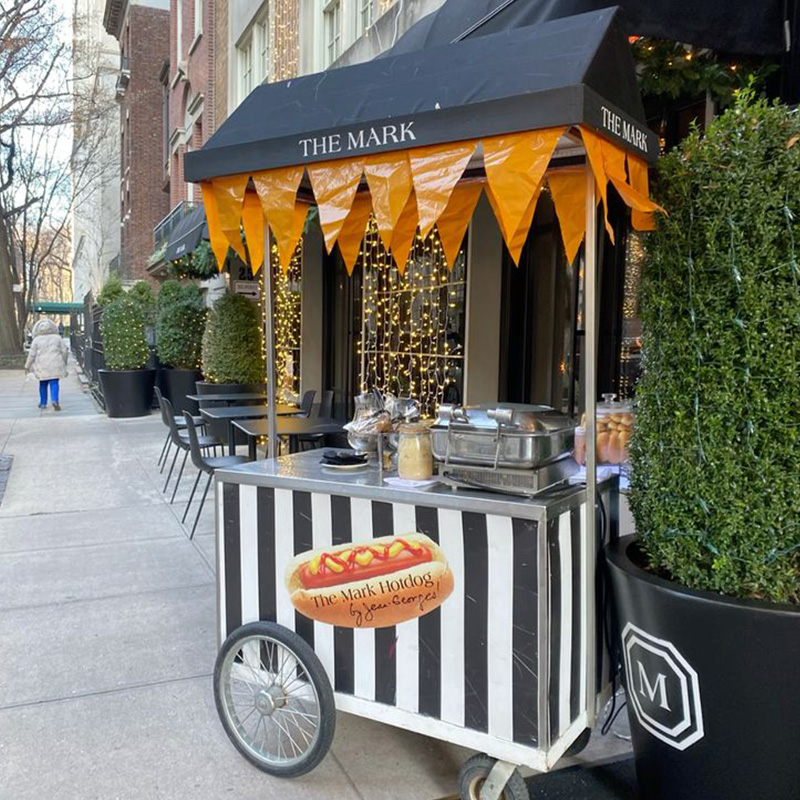 ホットセール カスタムメタル4輪 キャンディ＆ホットドッグ  - Hot Dog Vending Cart のレビューと価格
