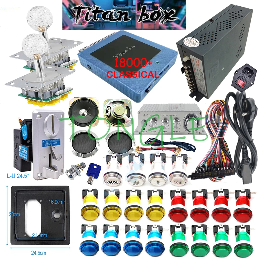DIYアーケードマシンキャビネット,LEDプッシュボタン,タ - Coin Acceptor Selector のレビューと価格